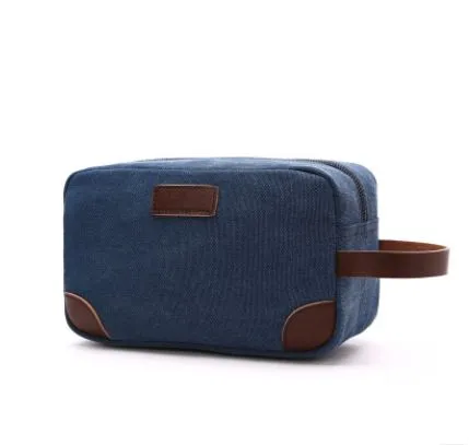 2019 Canvas Bag Toiletry Organizer Shaving Dopp Kit Travel Cosmetic Makeup Men Handbag Casual Zipper Wash Cases Women