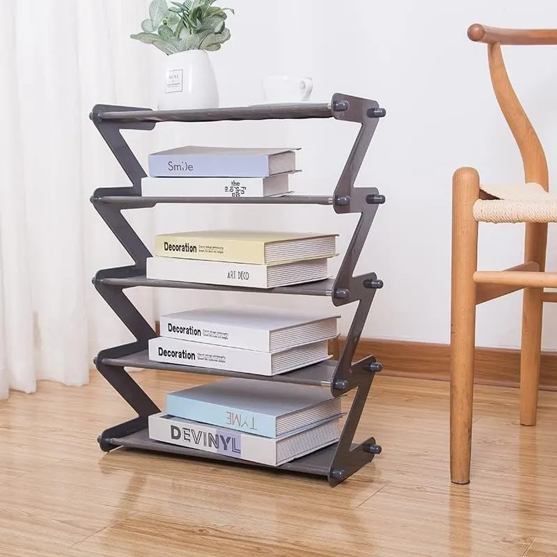 60Cm X 45Cm 5-Tier Multi-Functional Z-Shaped Shoes Rack Shelf