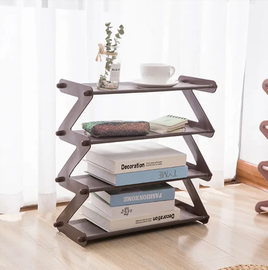 60Cm X 45Cm 5-Tier Multi-Functional Z-Shaped Shoes Rack Shelf