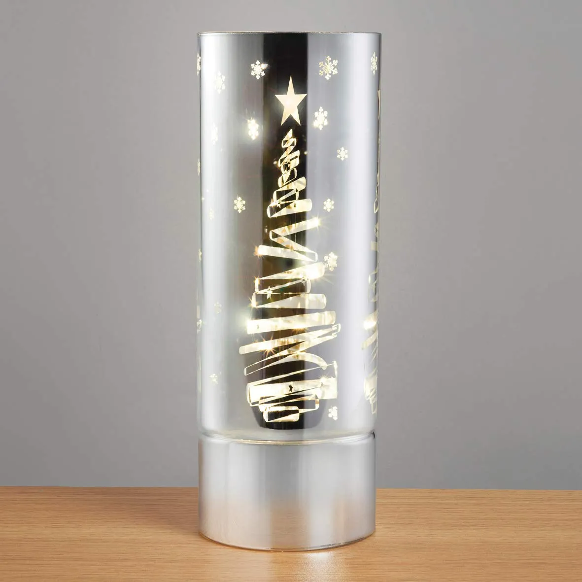 Anika LED Tube Lamp | Stylish Design | Timer Function | Warm White LED (Christmas Tree)