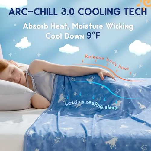 Arc-chill Extreme Q max 0.5 Cooling Blanket for Hot Sleeper for Kids