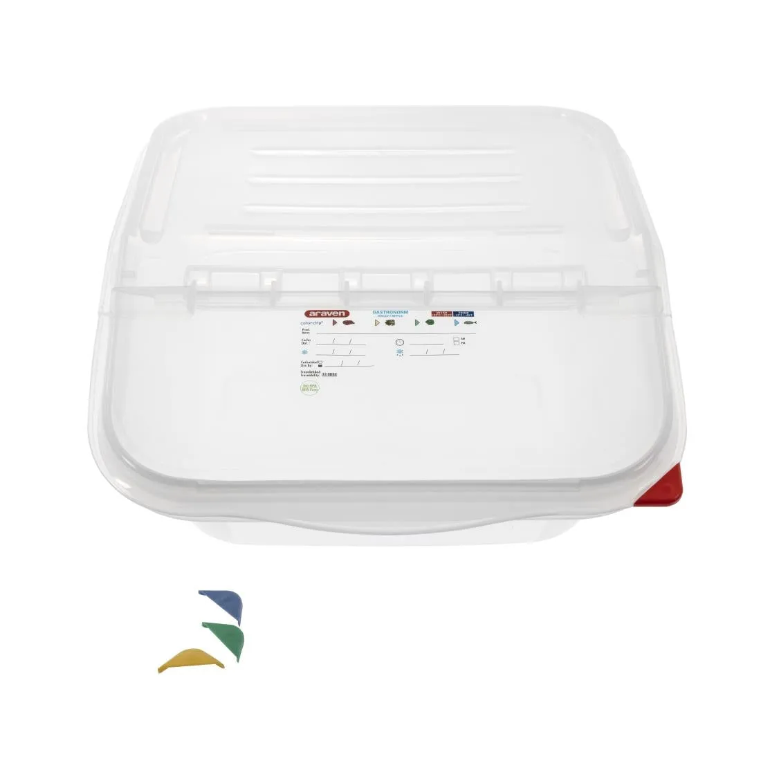 CG042 Araven Polypropylene 2/3 Gastronorm Ingredient Bin 16Ltr