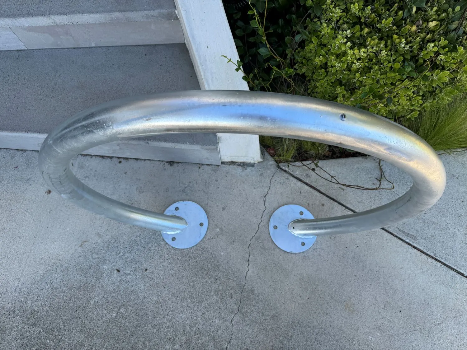 Commercial Circle Bike Racks - Surface Mount - Galvanized Steel - 2 Bike Capacity