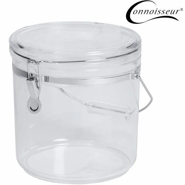 Connoisseur Storage Canister Acrylic Round With Handle 4.5L Jar Holder Container