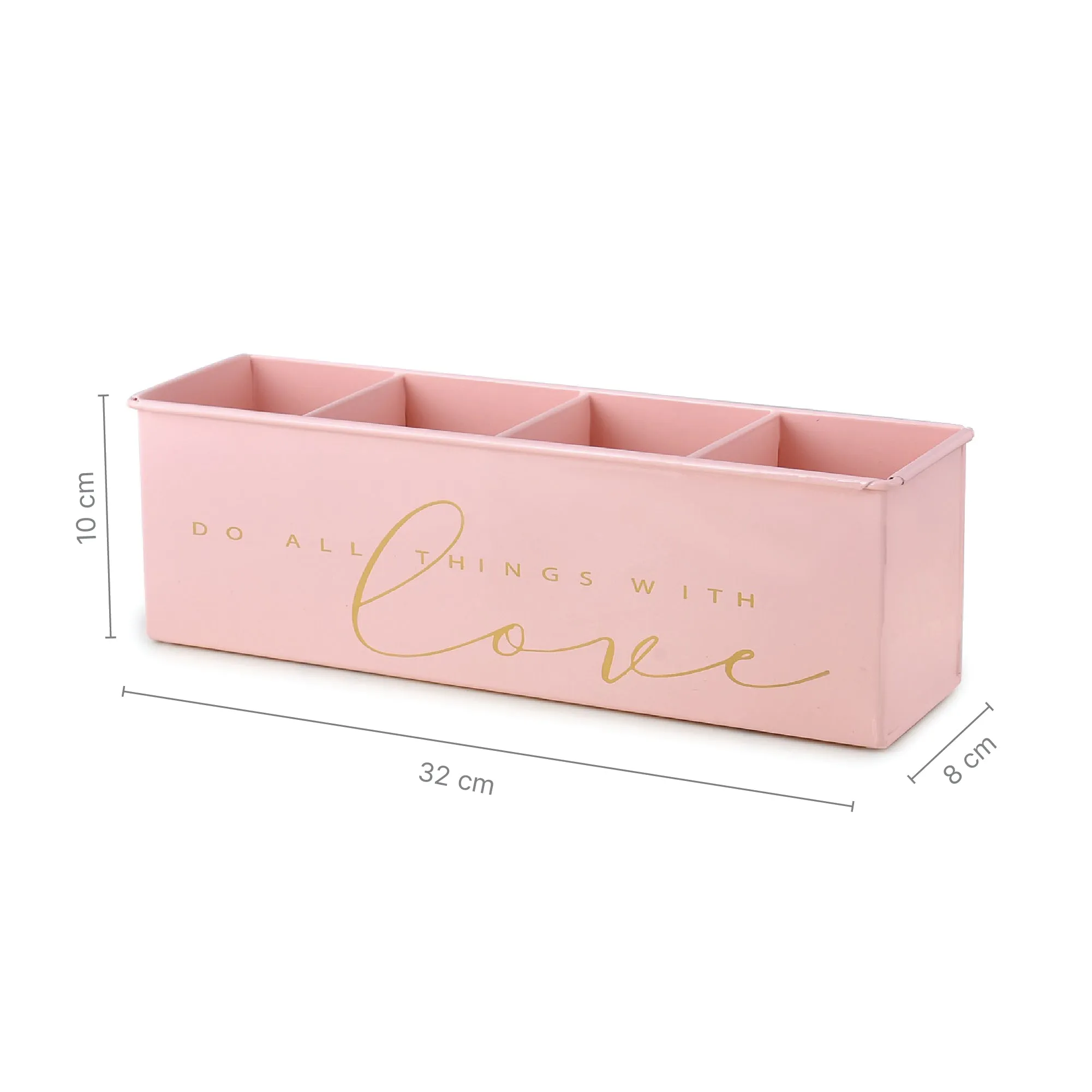 Elan Love All In One Multi functional Office Supplies Desk Organizer- Powder Pink