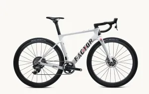 FACTOR OSTRO GRAVEL Disc Complete Bike Gravel Sram Force XPLR AXS - White Grunge