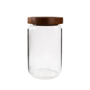 Glass Jars with Acacia Lid