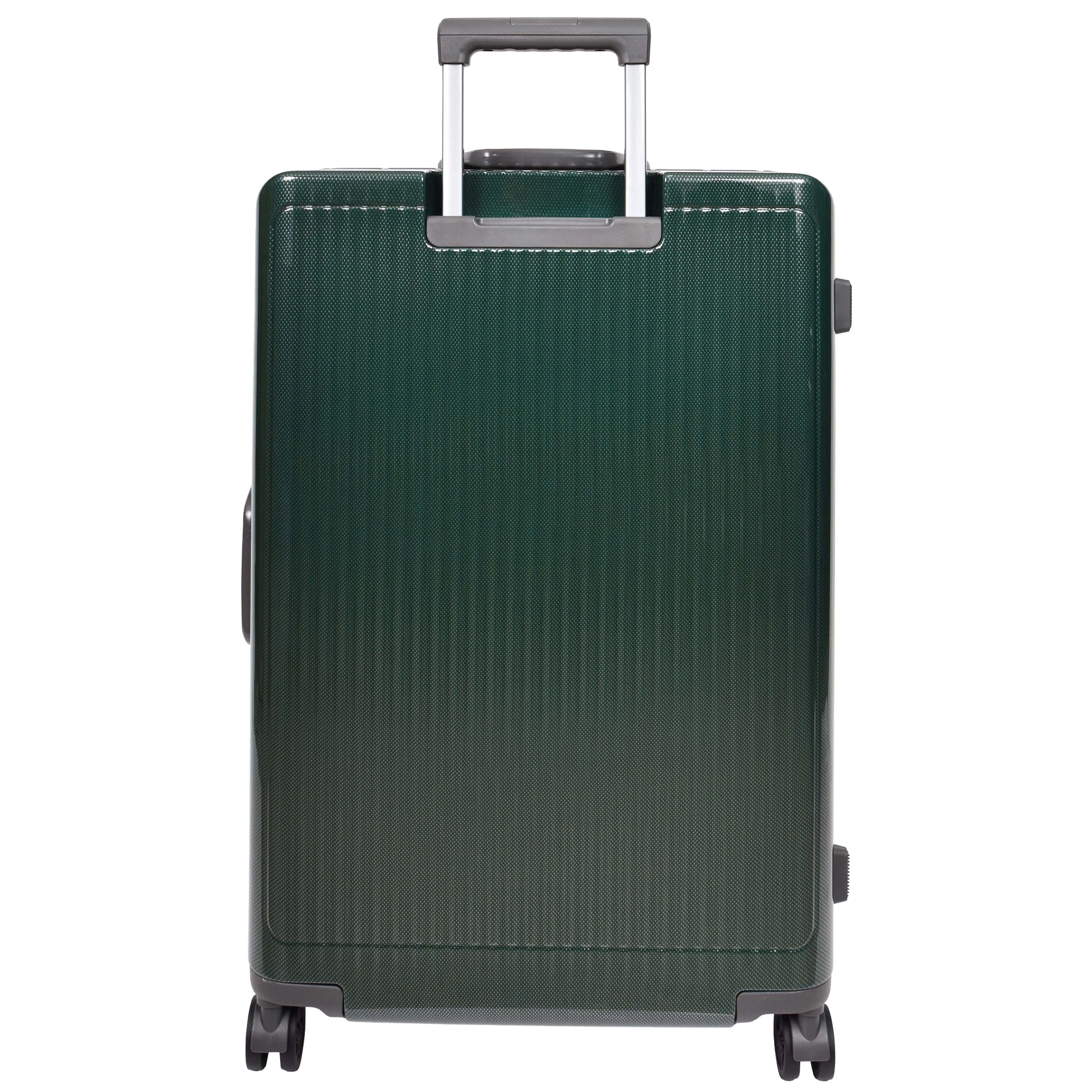 Hard side Spinner Luggage 8 Wheels Dual TSA Latch Metal Frame Suitcases Metatron Green