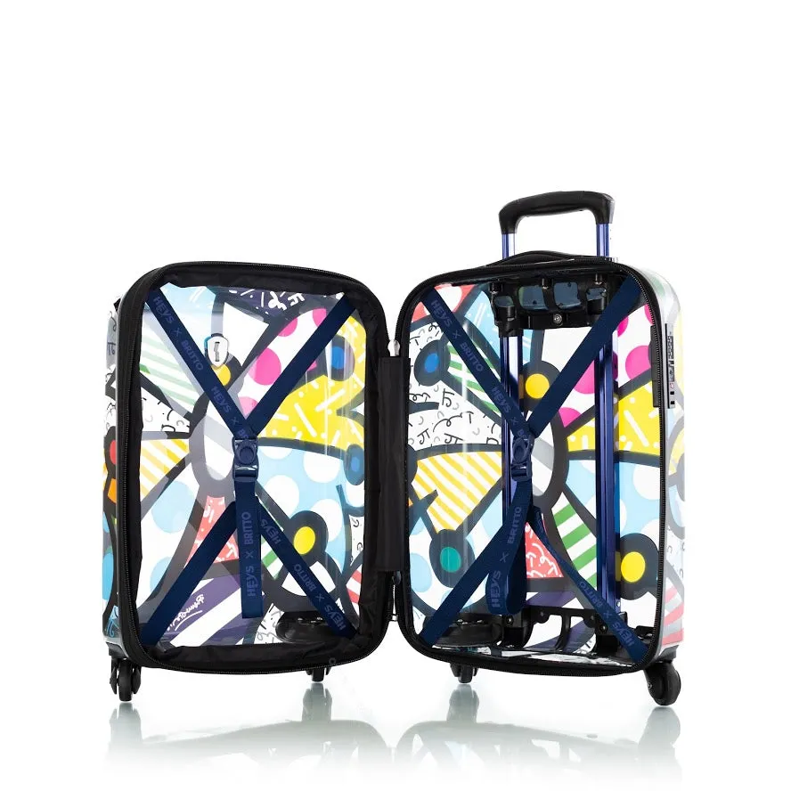 Heys Britto Butterfly Transparent 21" Carry On Spinner Luggage