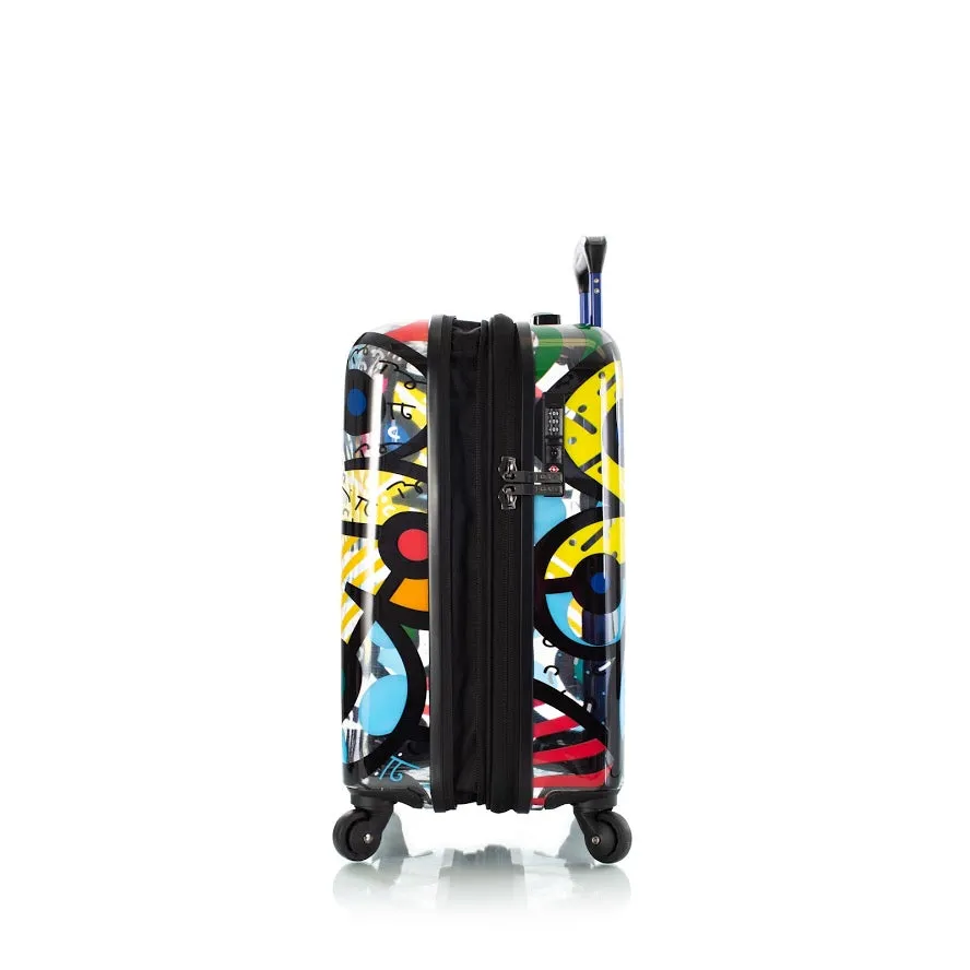 Heys Britto Butterfly Transparent 21" Carry On Spinner Luggage