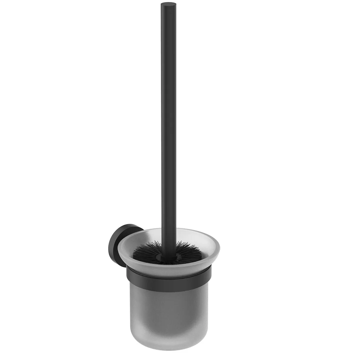 Ideal Standard IOM Wall-Mounted Toilet Brush & Holder in Silk Black - A9119XG