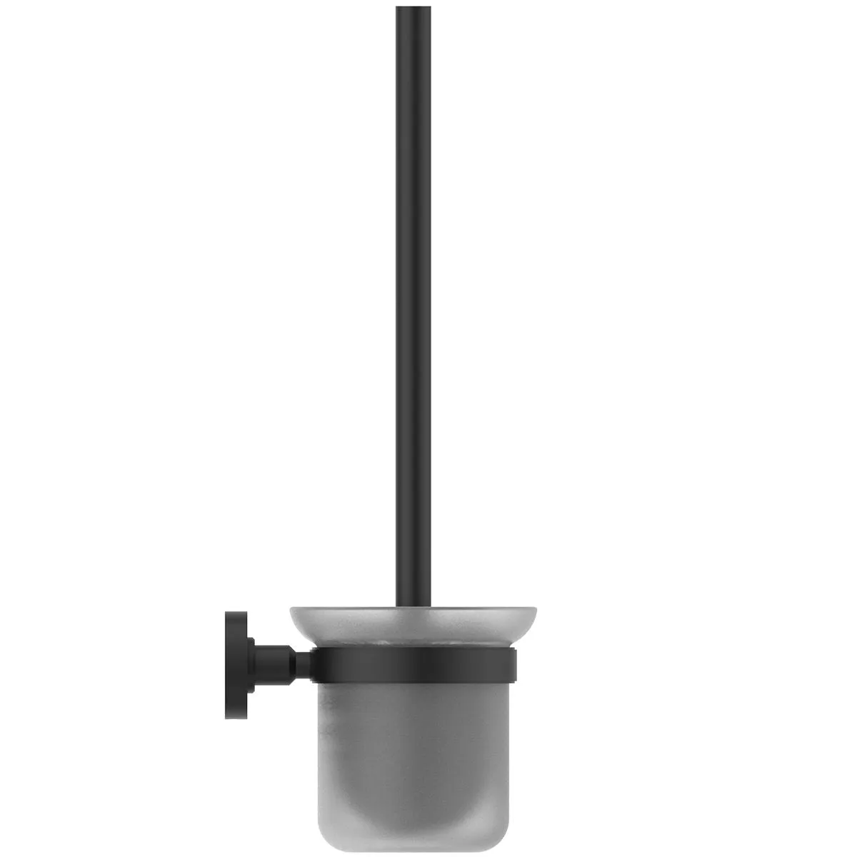 Ideal Standard IOM Wall-Mounted Toilet Brush & Holder in Silk Black - A9119XG