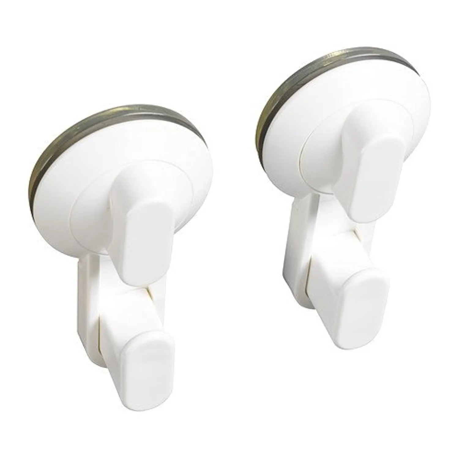 Ikea White Stugvik ABS Plastic Hook with Synthetic Rubber Suction Cup (White) - Set of 2