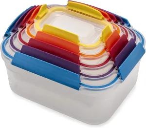 Joseph-Joseph Nest Lock Containers - Multi Color – 10 Piece Nesting Set