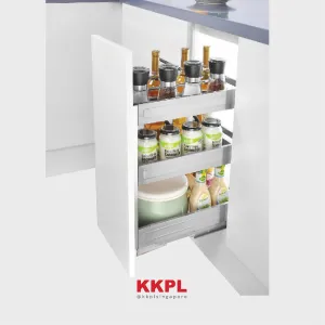 KKPL Koncept Kreation Under-Mount Narrow Pull Out Spice Basket