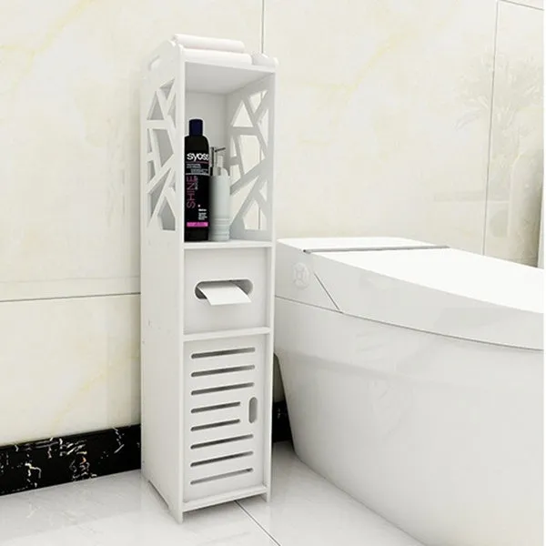 Large Size Bathroom Corner Storage Shelf Cabinet Toilet Vanity Cabinet Bath Sink Organizer