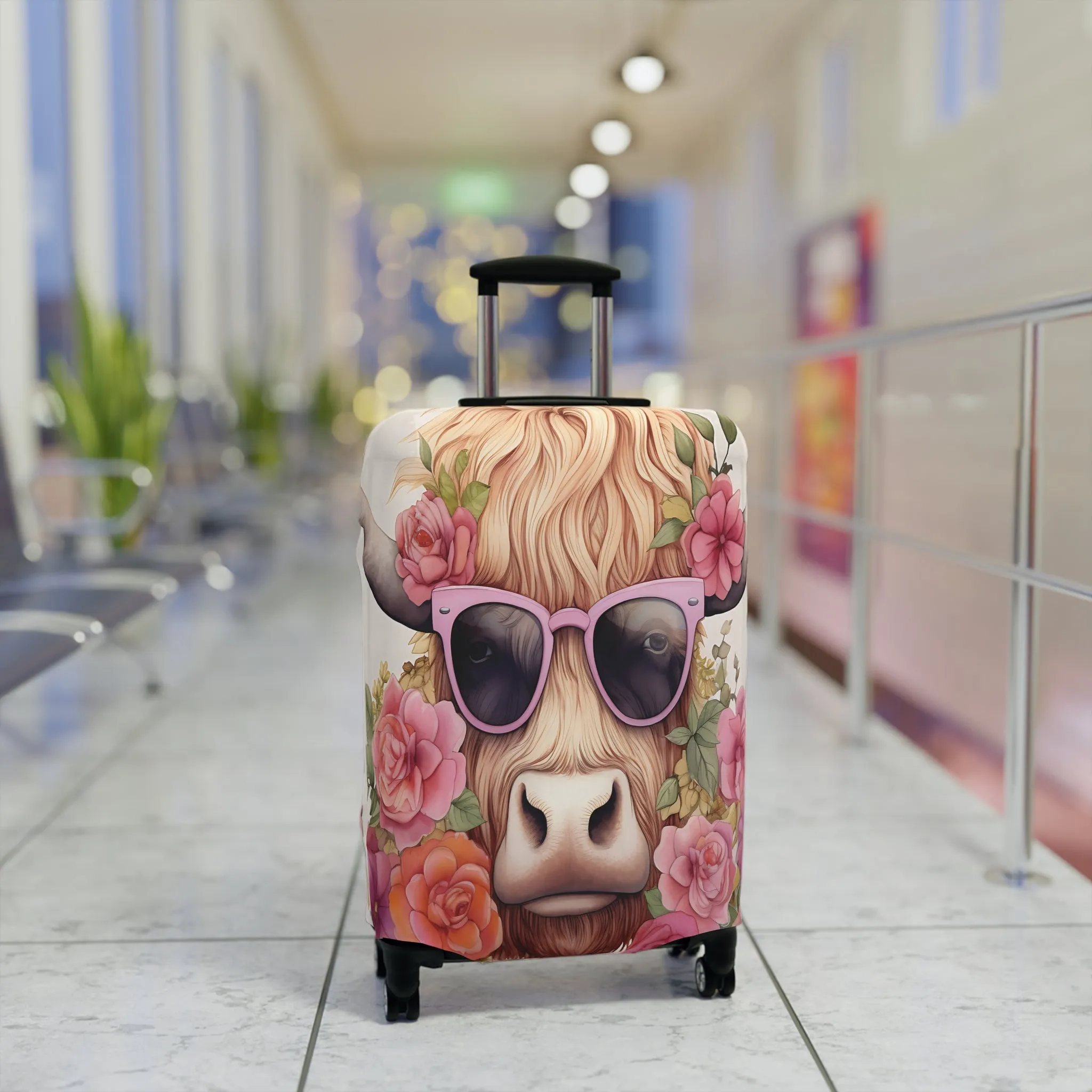 Luggage Cover, Highland Cow, awd-013