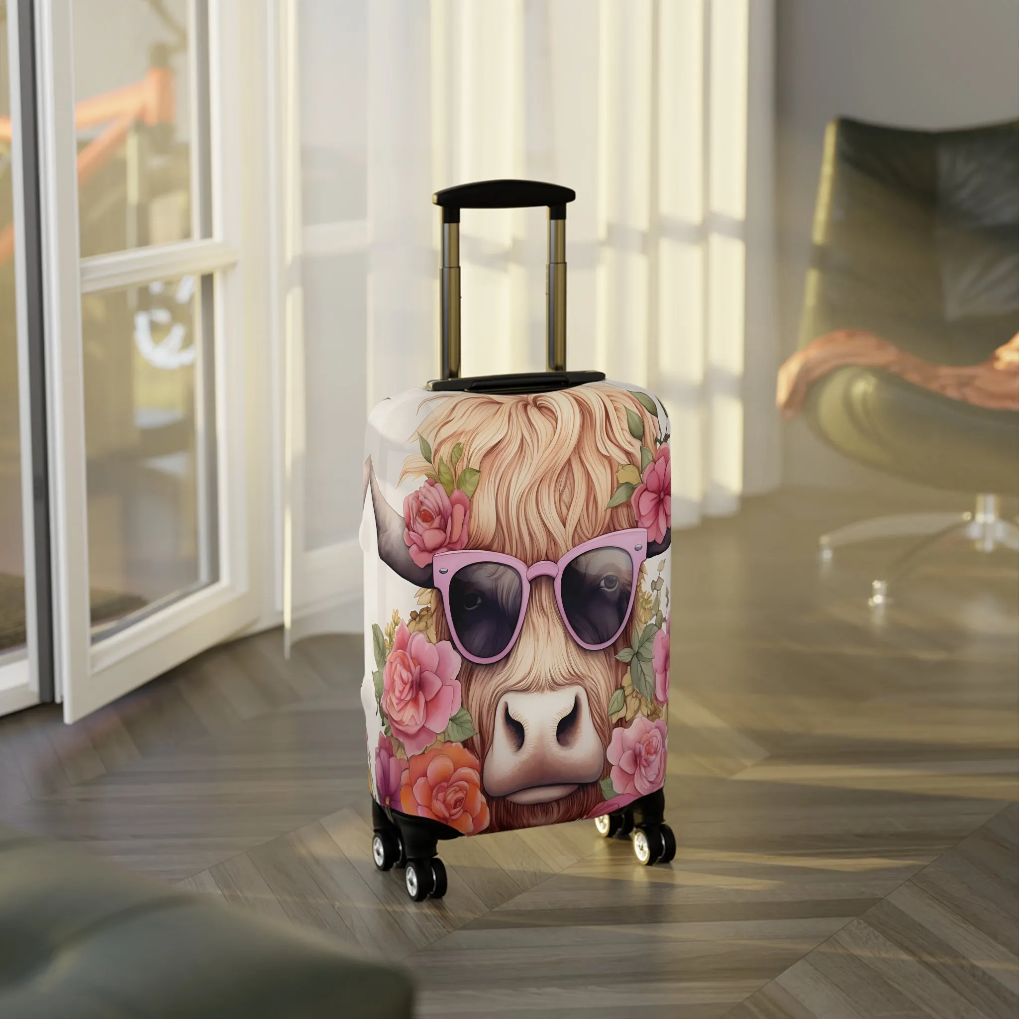 Luggage Cover, Highland Cow, awd-013