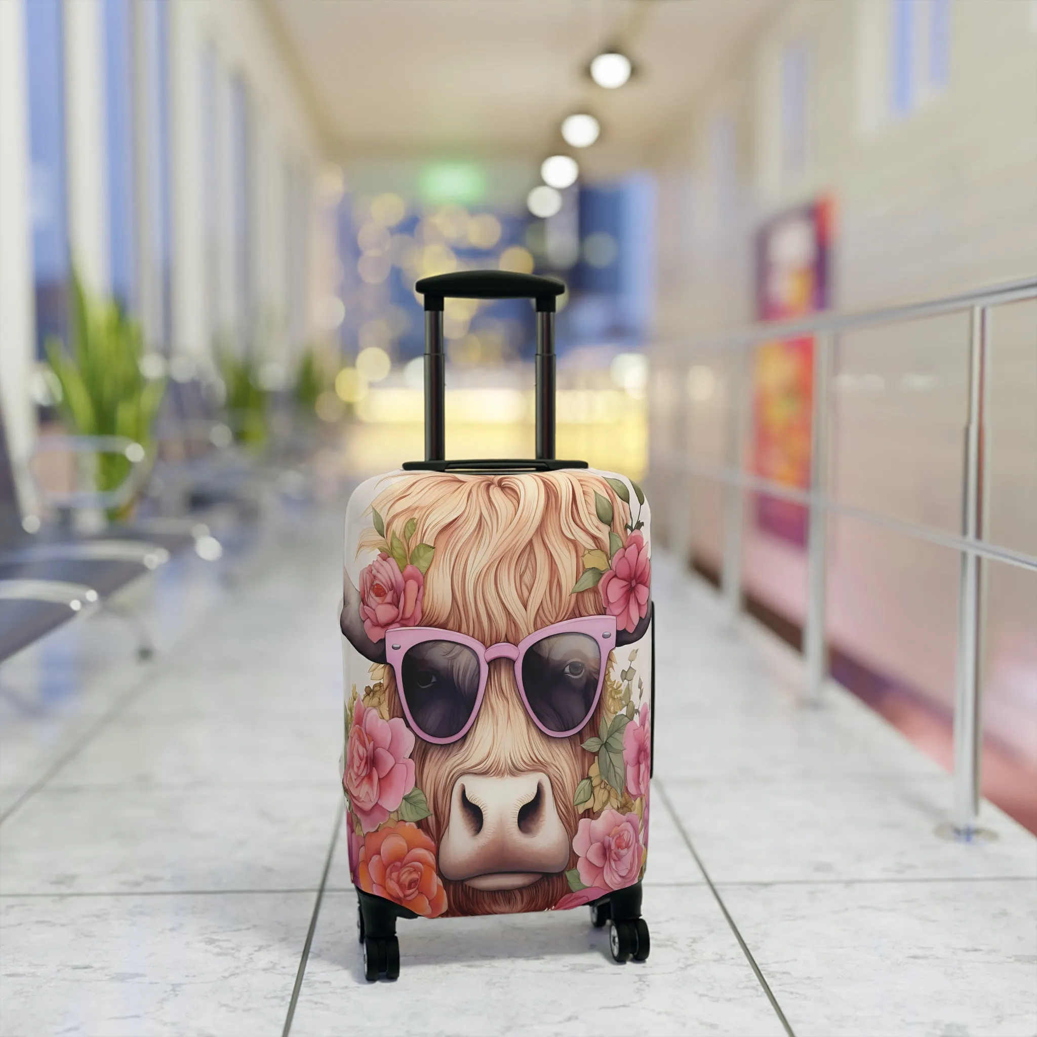 Luggage Cover, Highland Cow, awd-013