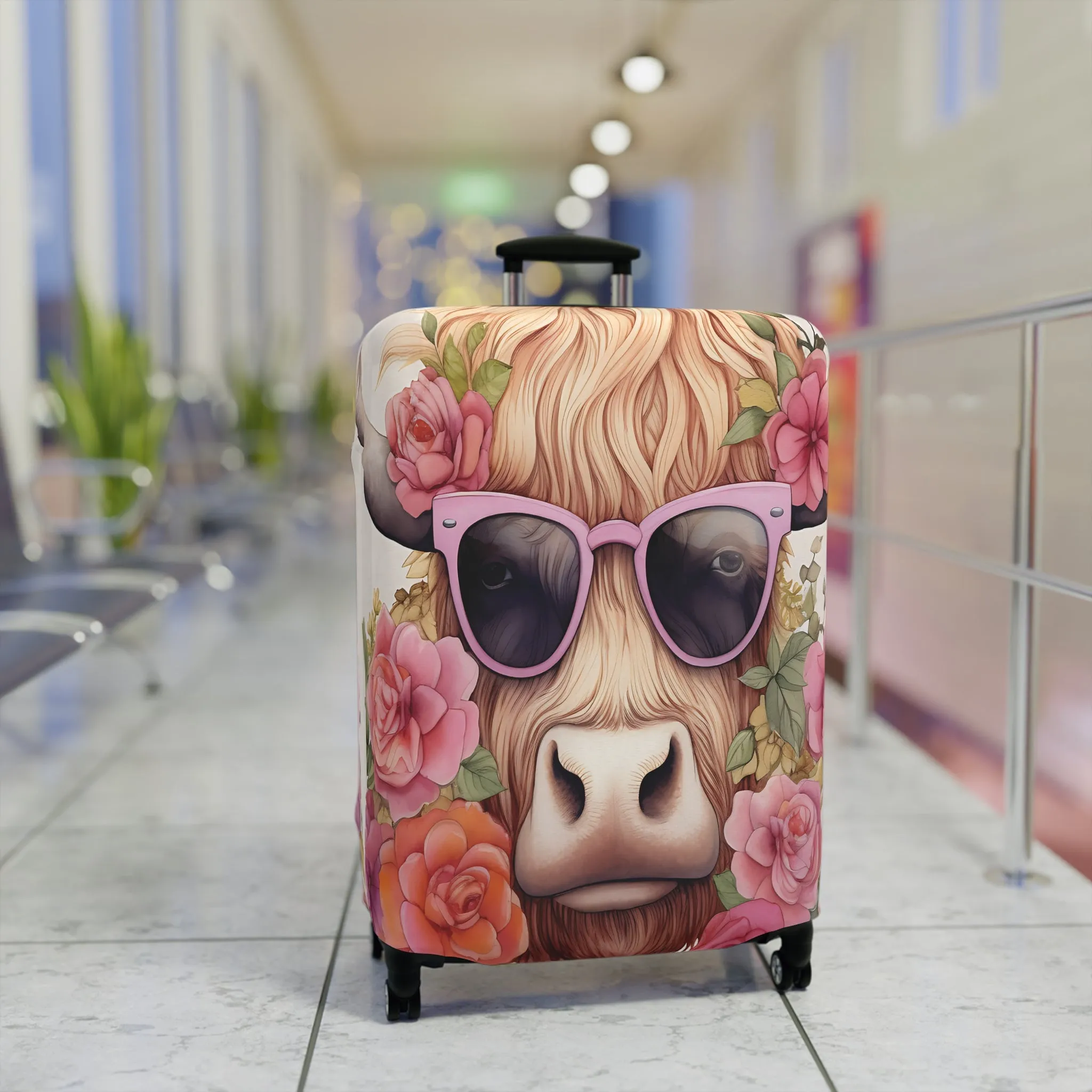 Luggage Cover, Highland Cow, awd-013