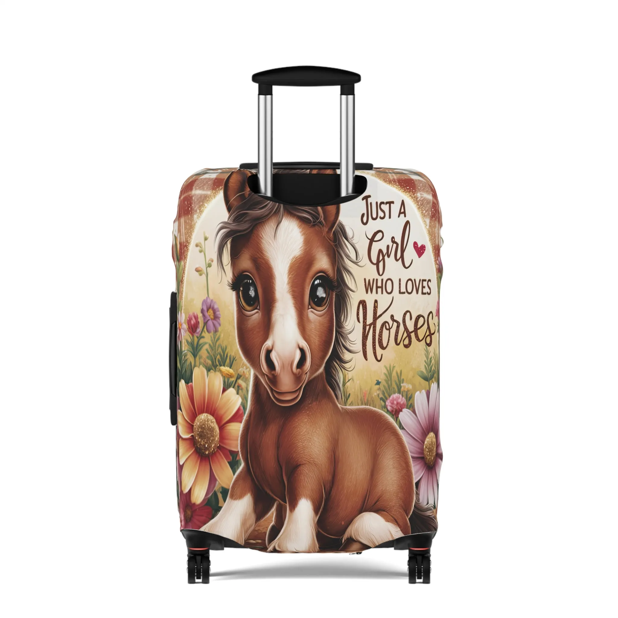 Luggage Cover, Just a Girl who Loves Horses, awd-3096