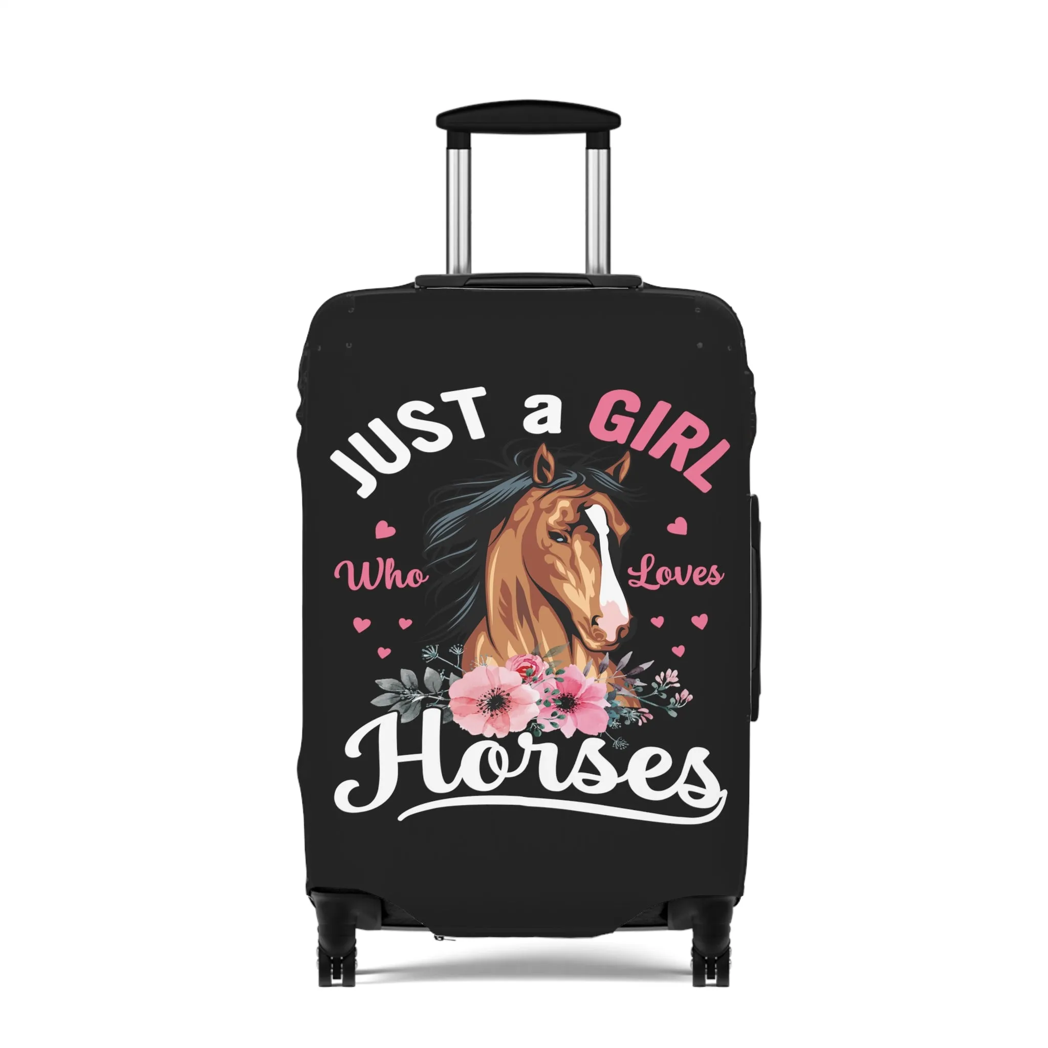 Luggage Cover, Just a Girl who Loves Horses, awd-4035