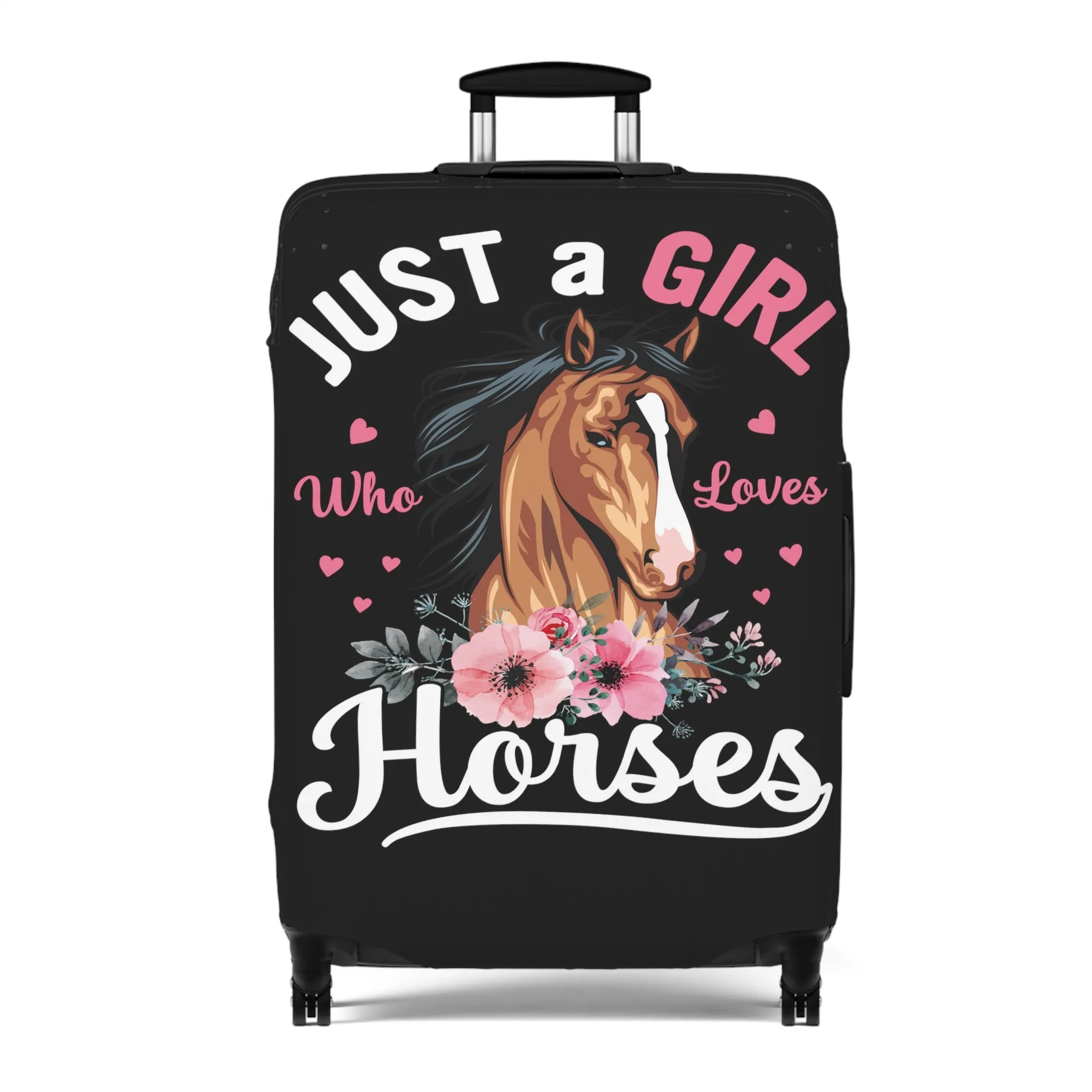 Luggage Cover, Just a Girl who Loves Horses, awd-4035