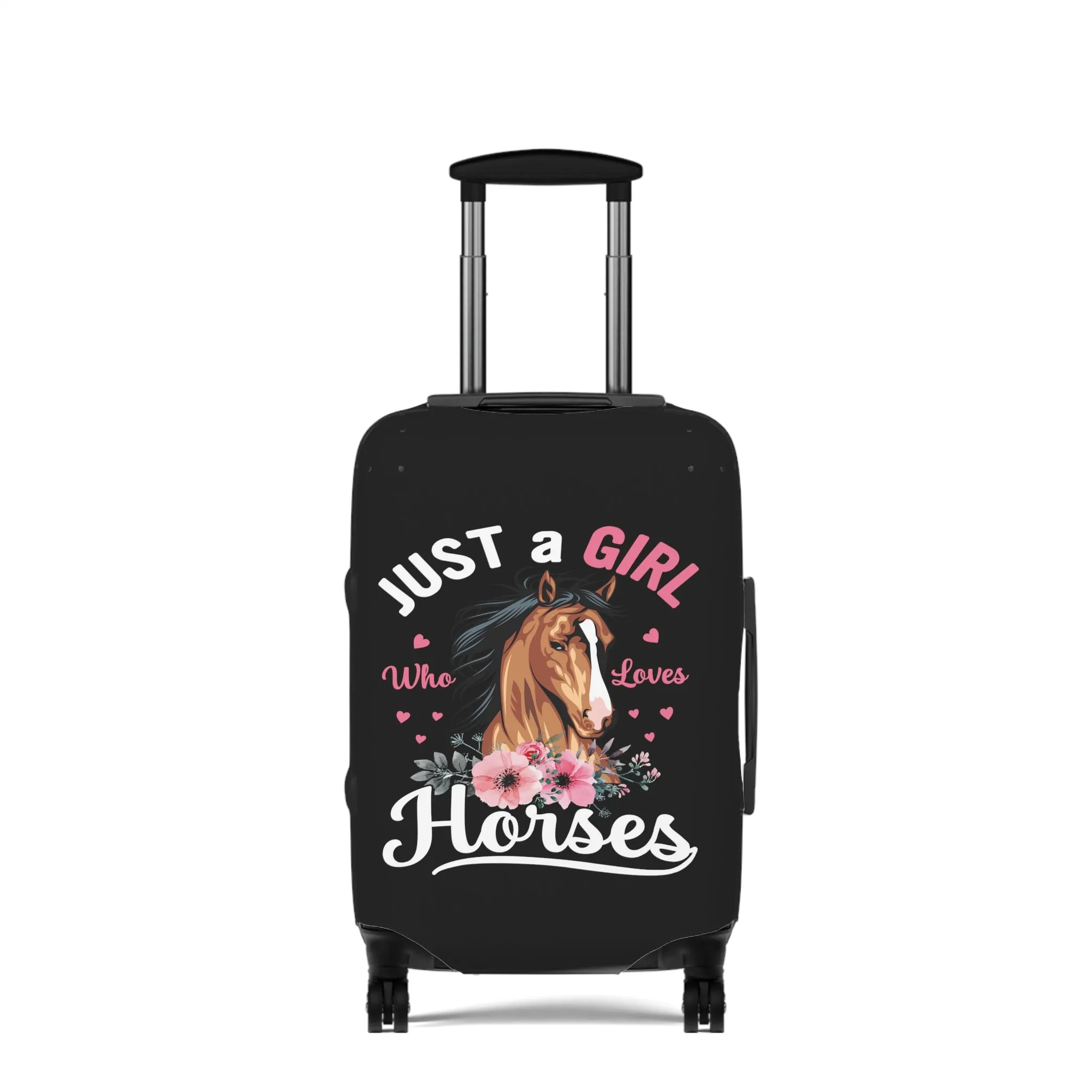 Luggage Cover, Just a Girl who Loves Horses, awd-4035