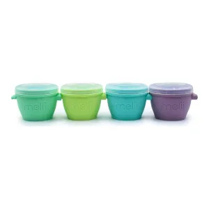 Melii 4-Piece Silicone Snap & Go Pods Set (4 oz)