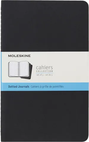 Moleskine Cahier Journal Extra Large Dotted Notebook Black