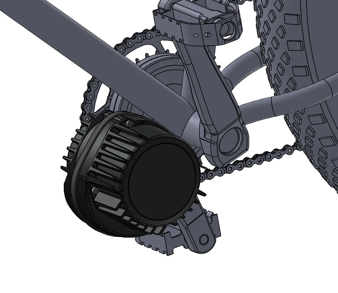 Nautilus Bash Guard fits Bafang BBSHD Middrive Motor