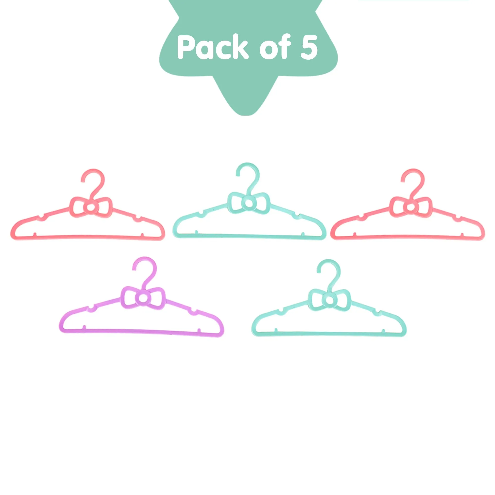 Plain Multicolour 5 Pk Baby Hanger