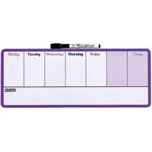 Quartet Weekly Organiser Board 360 x 140 mm - Purple