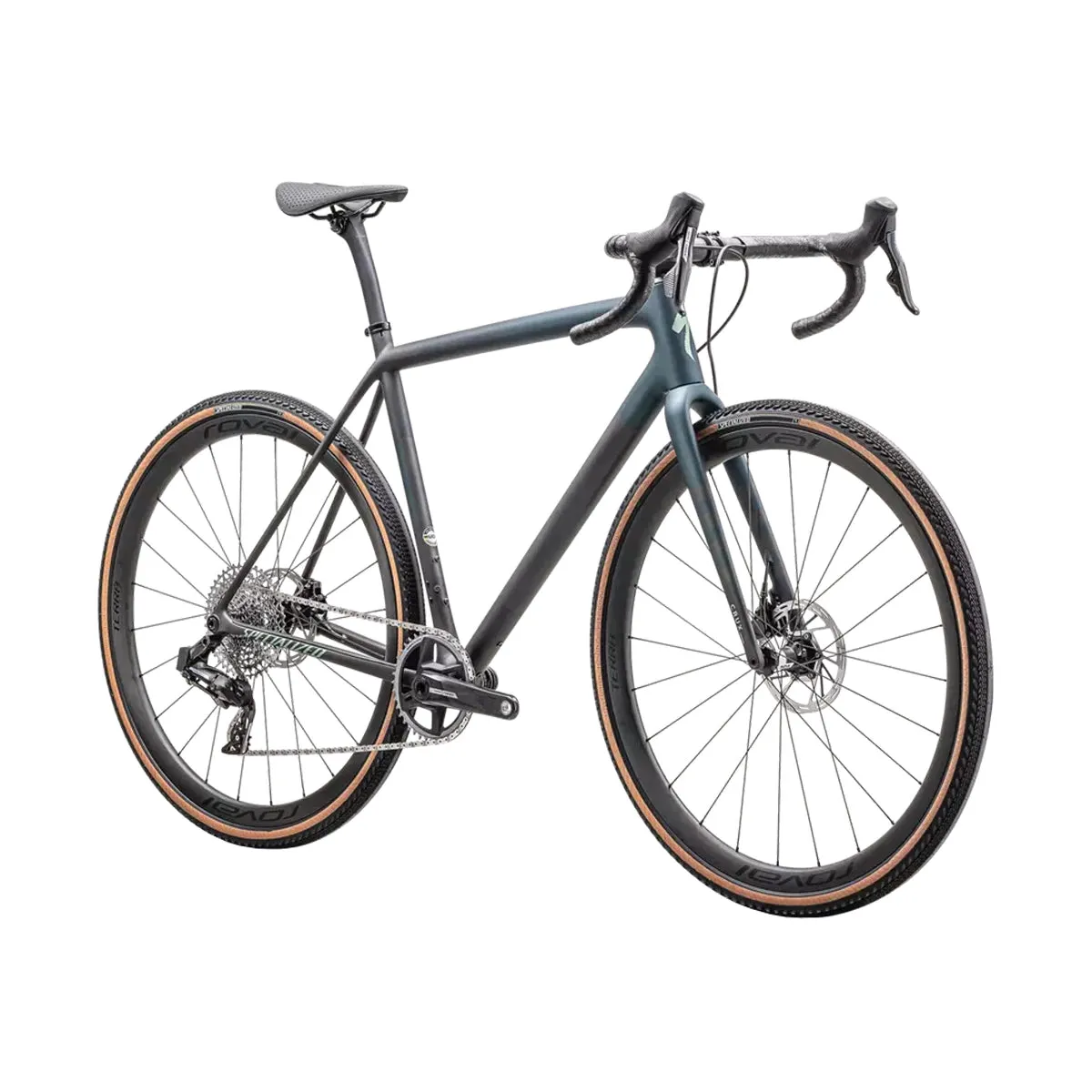 SPECIALIZED Crux Pro 2025 Gravel Bike Sram Force XPLR - Satin Carbon / Deep Lake Metallic / Smoke / White