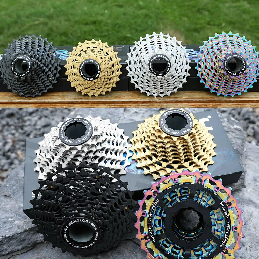 SPEDAO Road Bike Cassette Ultralight 11 Speed 11-25/28/32/34T CNC Freewheel K7 11V 11S HG Sprocket For R9100 Bicycle Flywheels