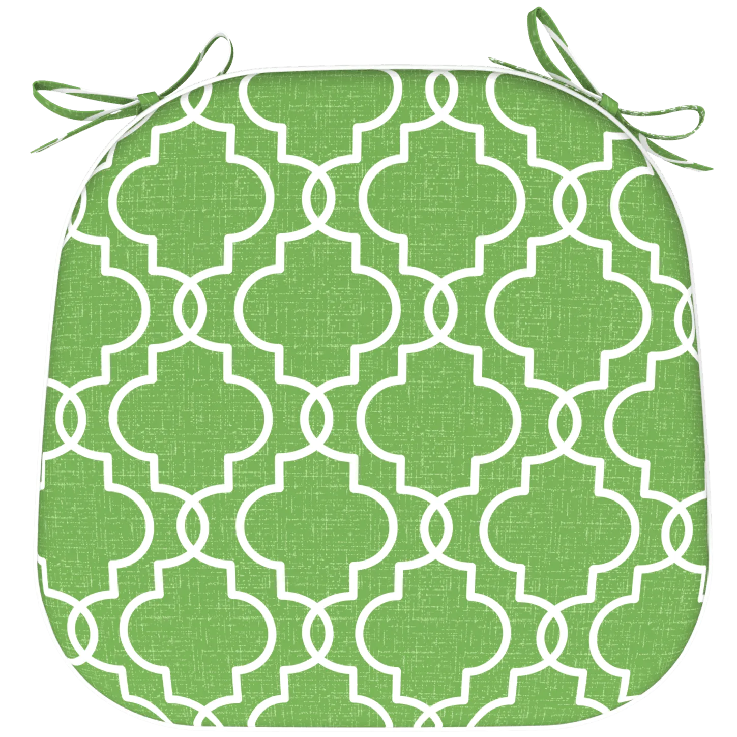 Tahiti Luscious Lime Rounded Chair Pad - 40x42x5cm