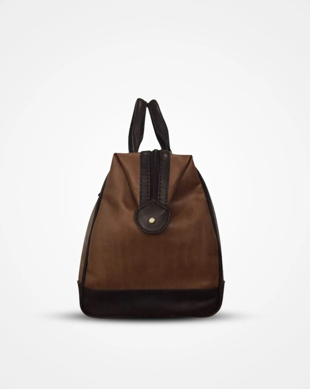 The Black Buckled Brown Duffel / Luggage Bag