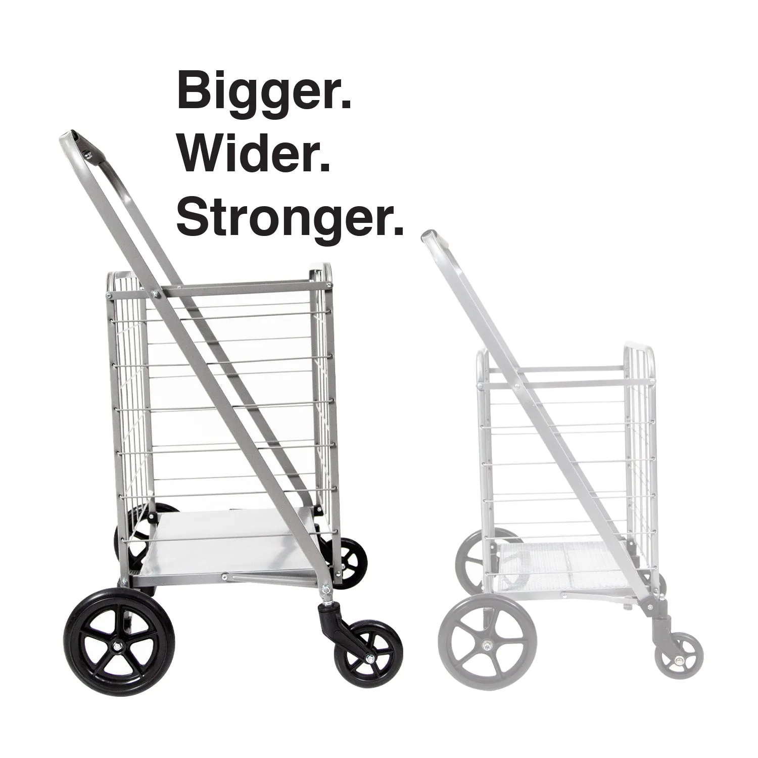 The Instant Cart - Jumbo Foldable Cart With Large Wheels. Comes With Cart Bag. Indoor Or Outdoor Cart