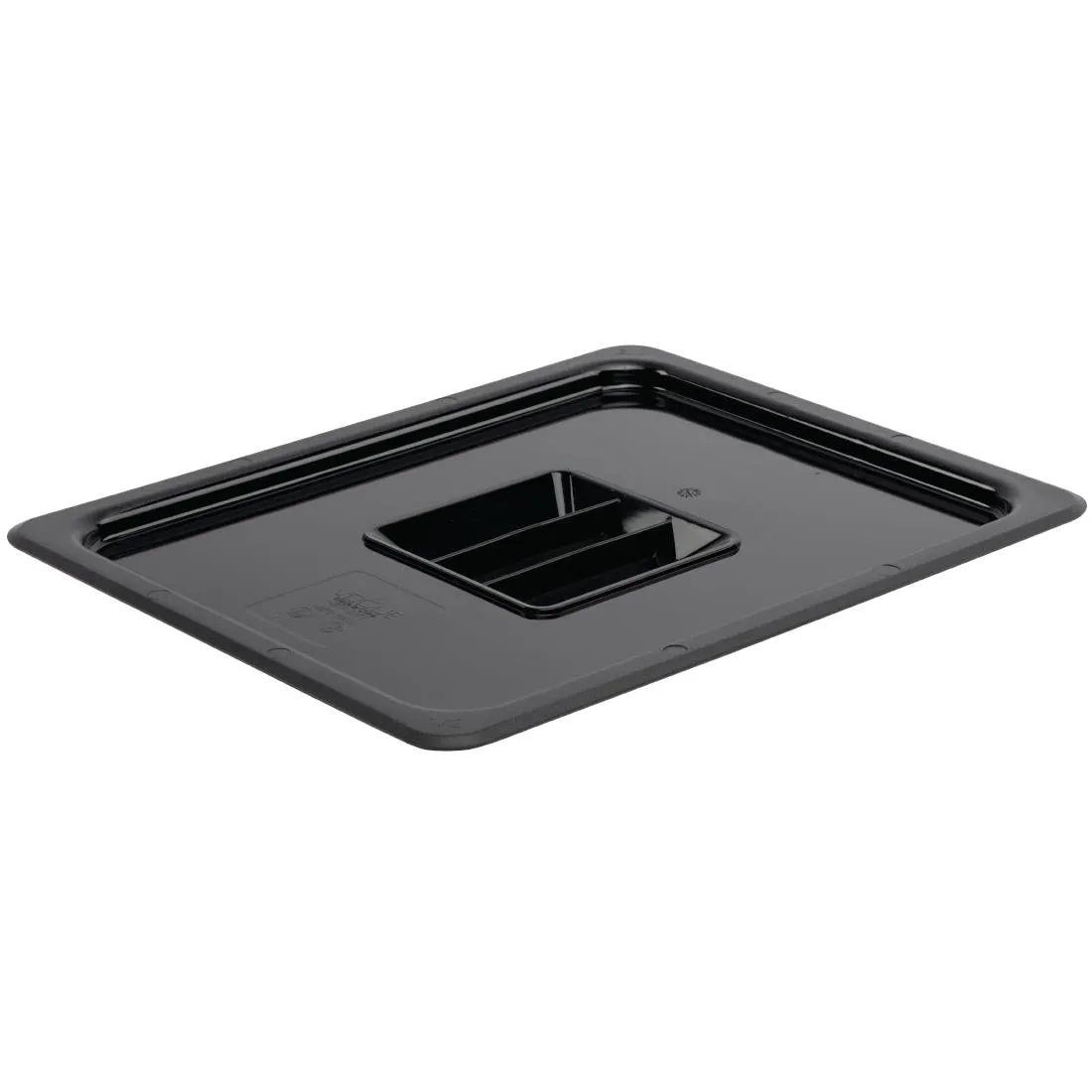 Vogue Polycarbonate 1/2 Gastronorm Lid Black