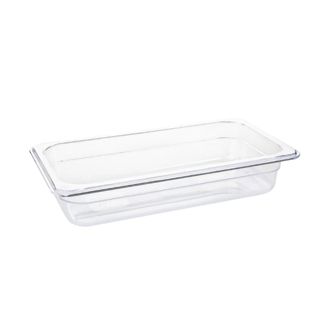 Vogue Polycarbonate 1/3 Gastronorm Container 65mm Clear