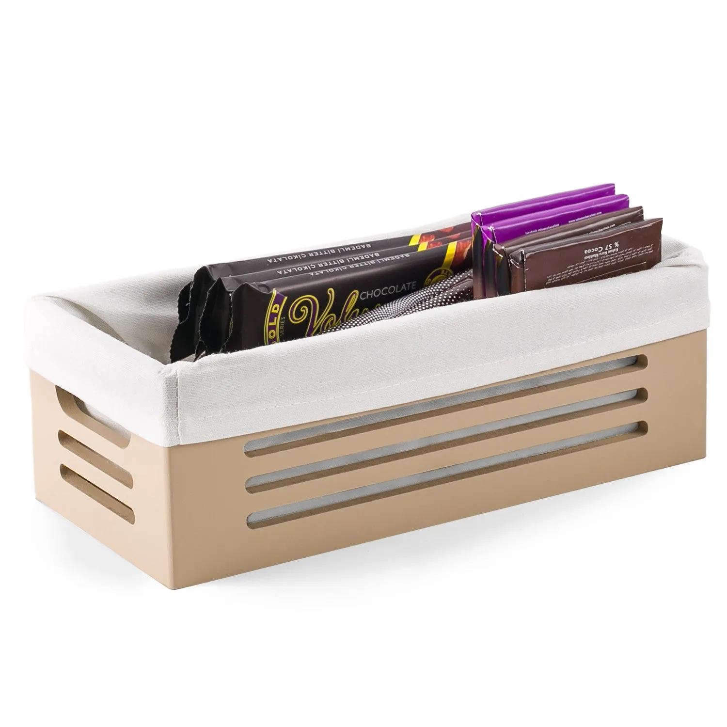 Wooden Tan Storage Bins - Extra Small  (Wholesale)