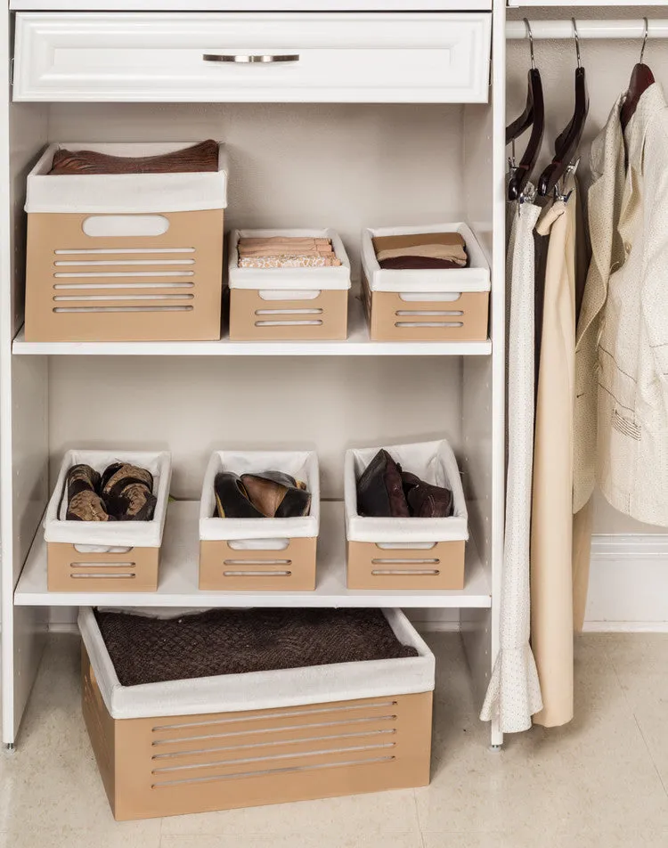 Wooden Tan Storage Bins - Extra Small  (Wholesale)